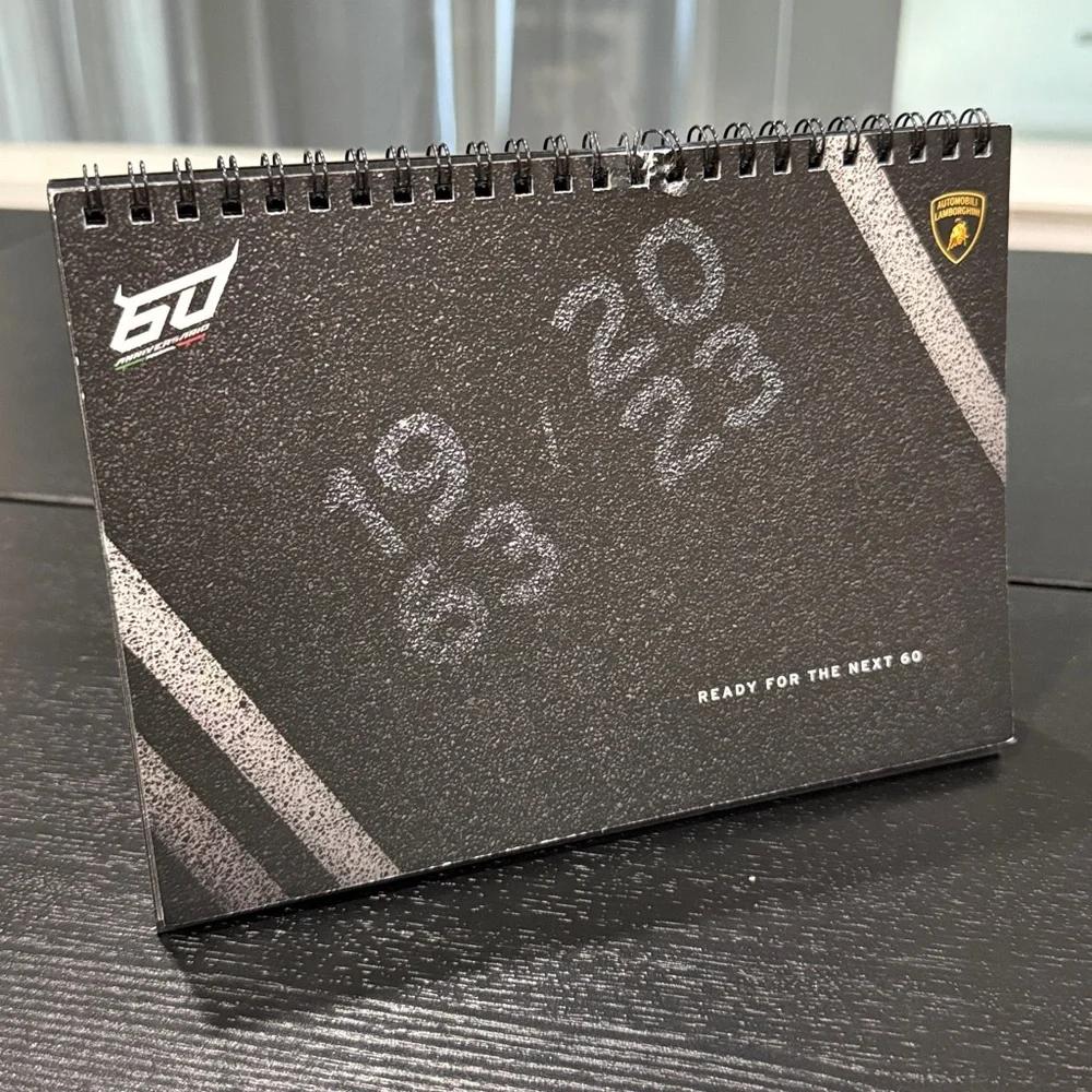 Lamborghini VIP Customer Desk Calendars and New Year Card with Buildable Model